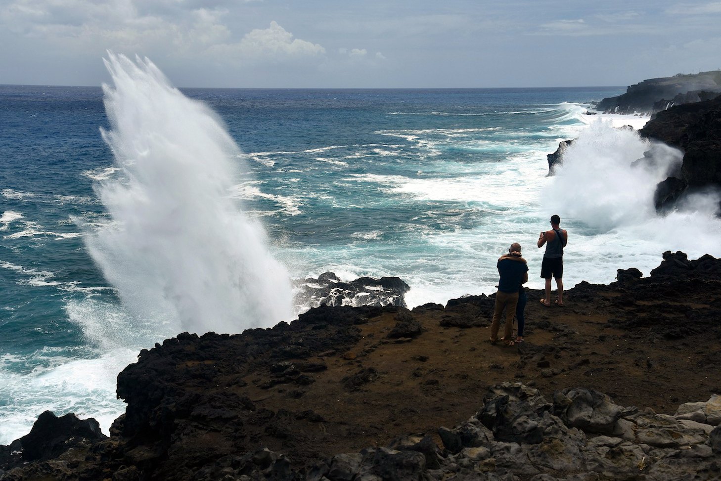 The Souffleur blowhole near St Leu 