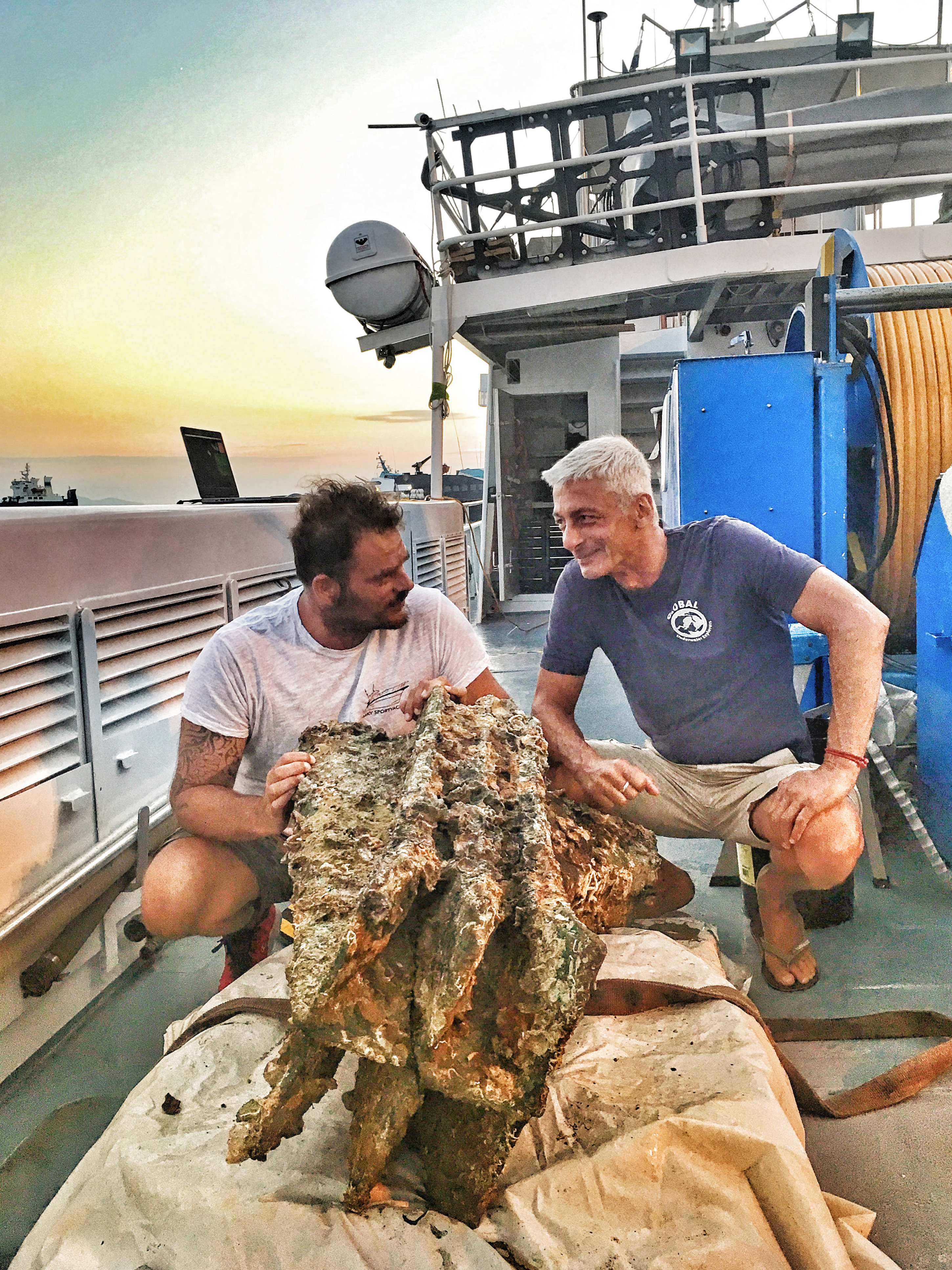 Project leaders Chicco Spaggiari and Mario Arena. Photo: RPM Nautical Foundation