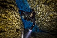 Cave diver. Photo by Audrey Cudel